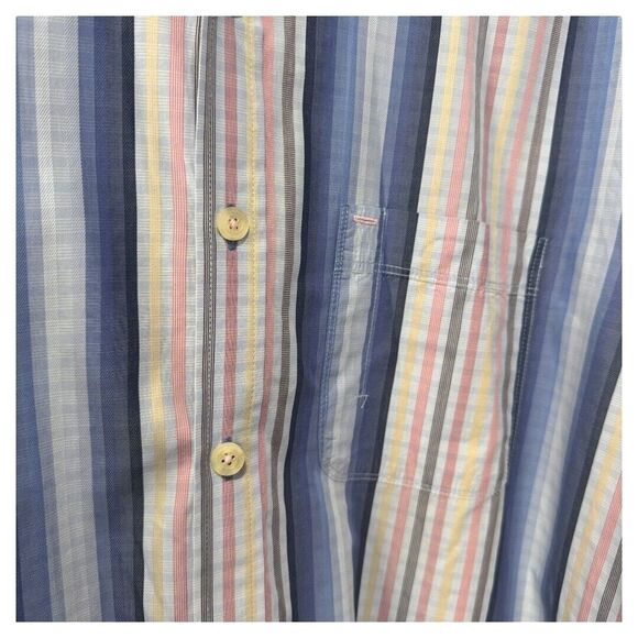 Tommy Bahama Shirt Men's XL Long Sleeve Button Down Collared‎ Striped Buttons - Picture 2 of 4